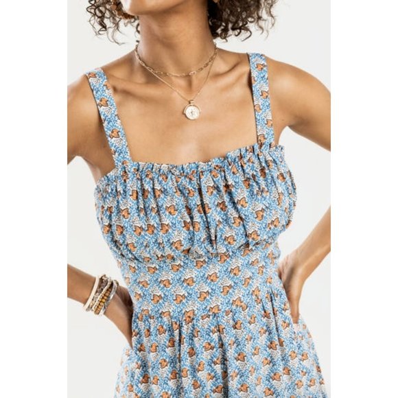 Floral Blue Jumpsuit - Picture 5 of 9